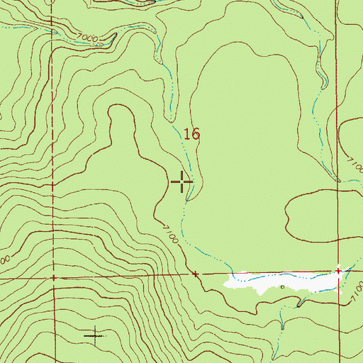 Topographic Map of Blueridge Tank, AZ