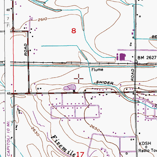 Topographic Map of Meridian Academy, ID