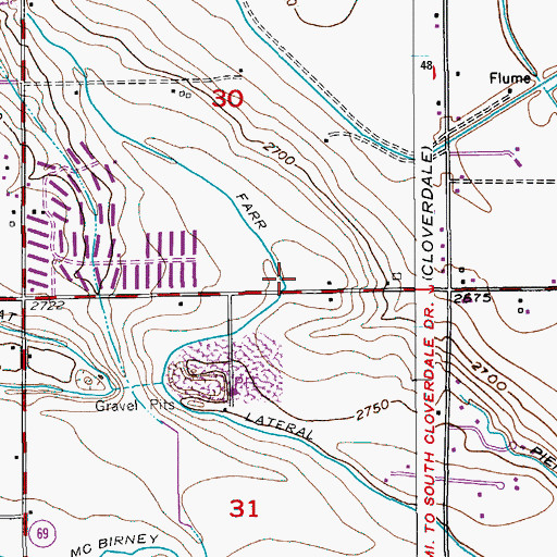 Topographic Map of Mary McPherson Elementary School, ID