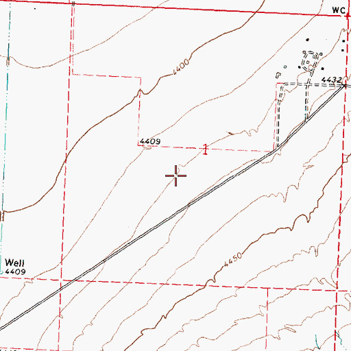 Topographic Map of Marion Number One Wildlife Habitat Area East, ID