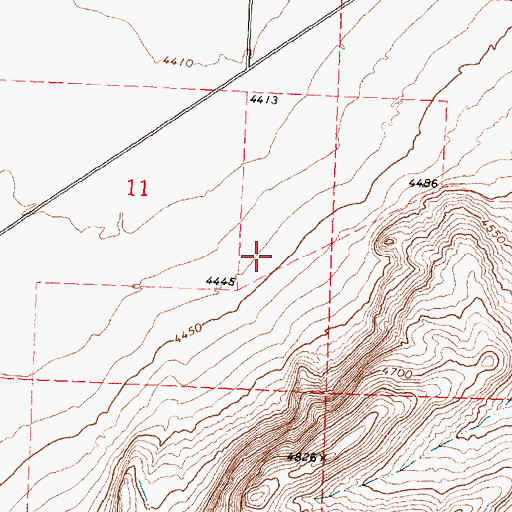 Topographic Map of Marion Number Two Wildlife Habitat Area South, ID