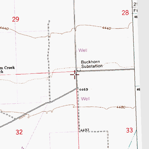 Topographic Map of Buckhorn Substation, ID
