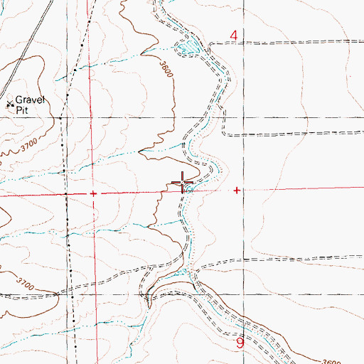 Topographic Map of Magic Water Canal, ID