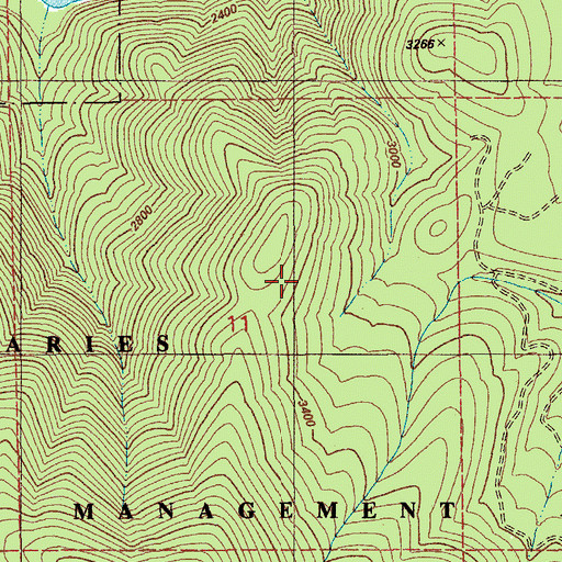 Topographic Map of Saint Maries Wildlife Management Area, ID