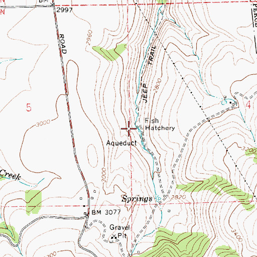 Topographic Map of Sweetwater Hatchery, ID