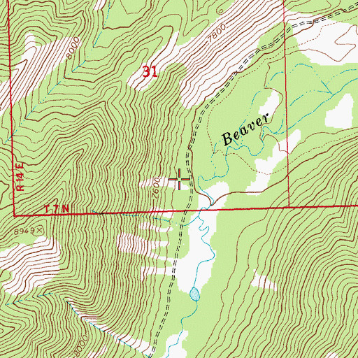 Topographic Map of Columbia Sawmill (historical), ID
