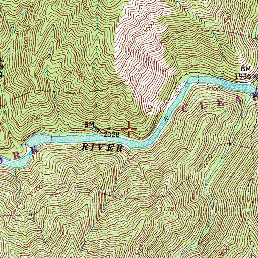Topographic Map of Three Links Work Station, ID
