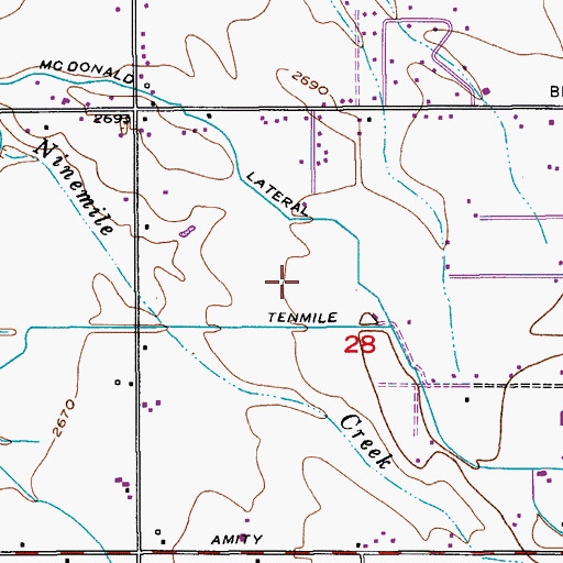 Topographic Map of KUCL-AM (Boise), ID