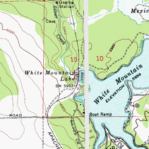 Topographic Map of Daggs Dam, AZ
