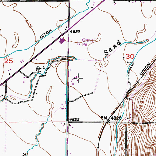 Topographic Map of KID-AM (Idaho Falls), ID