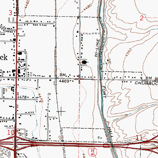 Topographic Map of KWIK-AM (Pocatello), ID