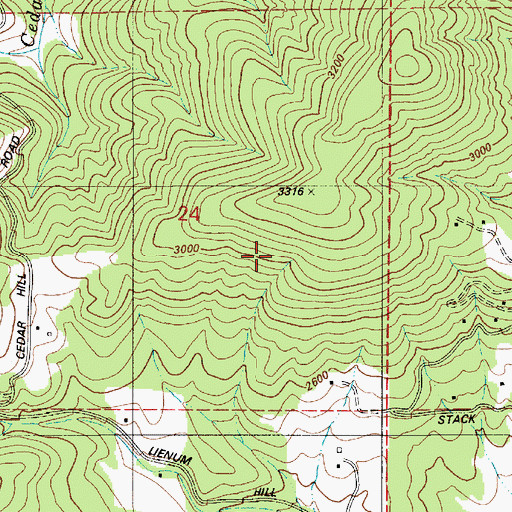 Topographic Map of KETB-FM (Coeur D'Alene), ID