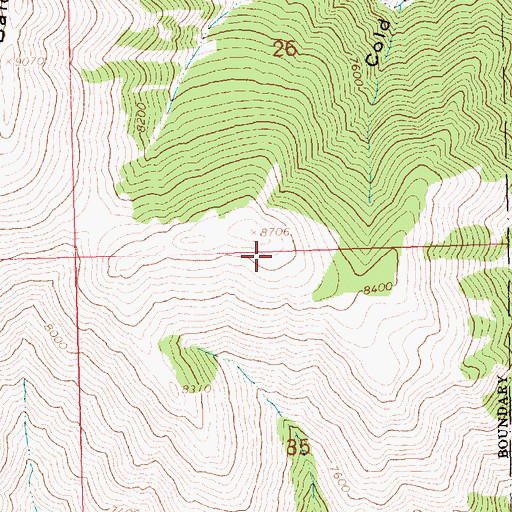 Topographic Map of KSKI-FM (Sun Valley), ID