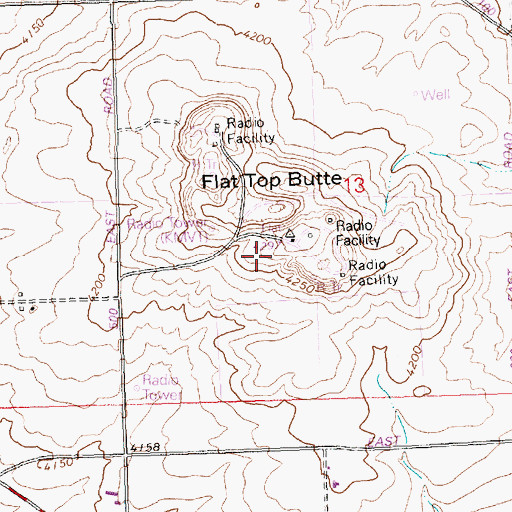 Topographic Map of KEZJ-FM (Twin Falls), ID