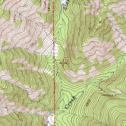 Topographic Map of Gospel-Hump Wilderness, ID