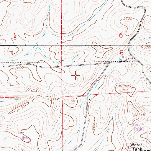 Topographic Map of KRPL-AM (Moscow), ID