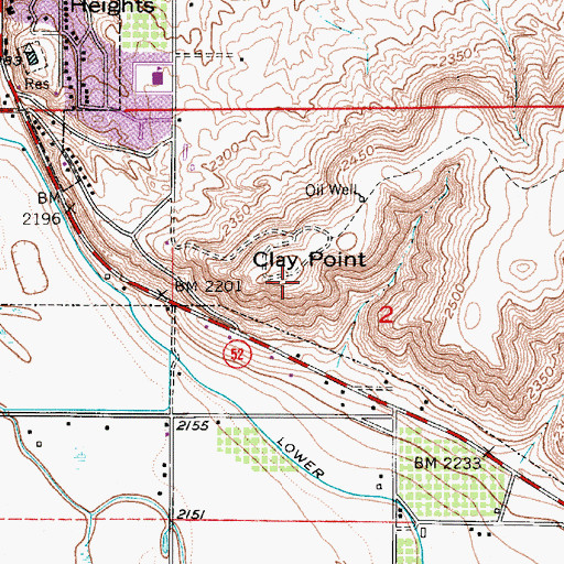 Topographic Map of KIOV-AM (Payette), ID