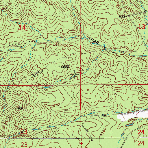 Topographic Map of Germ Tank, AZ