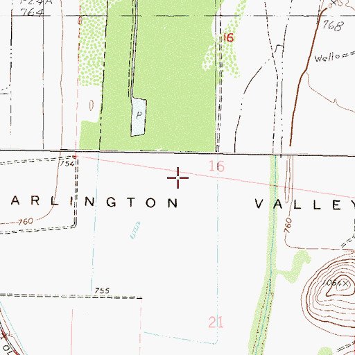 Topographic Map of Arlington State Wildlife Area, AZ