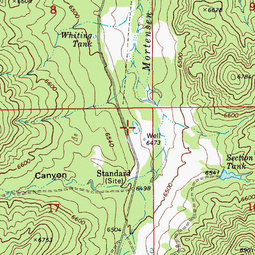 Topographic Map of Lons Tank, AZ