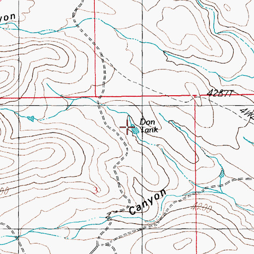 Topographic Map of Don Tank, AZ