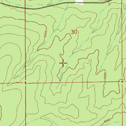 Topographic Map of McCleve Tank, AZ