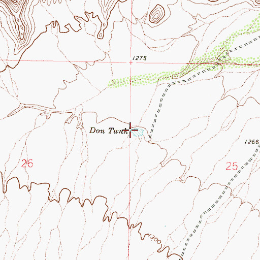 Topographic Map of Don Tank, AZ