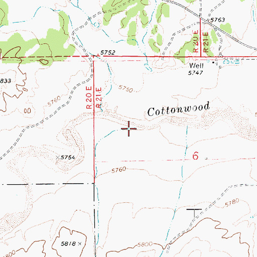 Topographic Map of Mortensen Wash, AZ