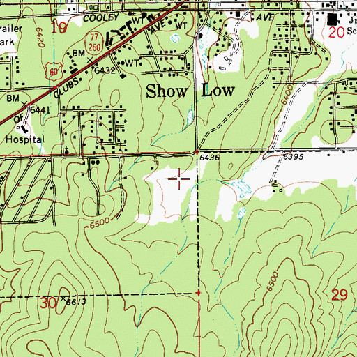 Topographic Map of Section Thirty Tank, AZ