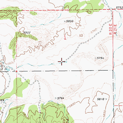 Topographic Map of Thomas Tank, AZ