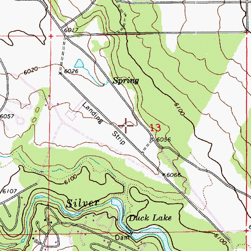 Topographic Map of White Mountain Lake Airport, AZ