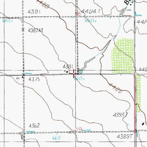 Topographic Map of Bar X Wash, AZ