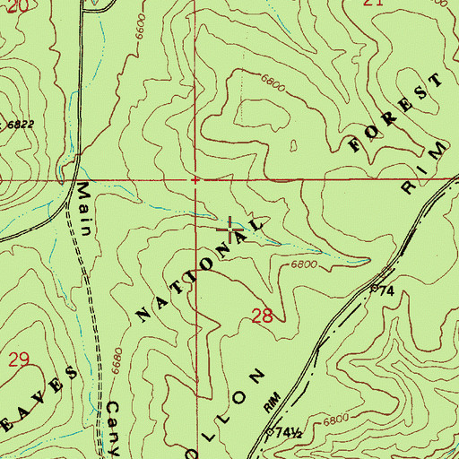 Topographic Map of Yellowjacket Tank, AZ