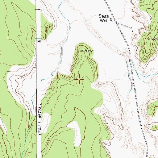 Topographic Map of Zilnez Mesa, AZ