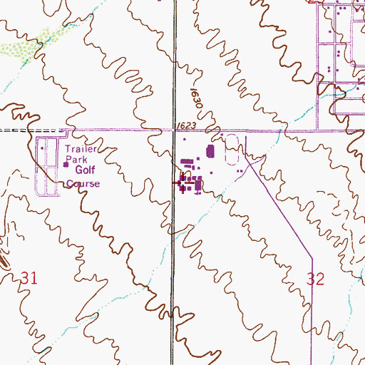 Topographic Map of Apache Junction Junior High School, AZ