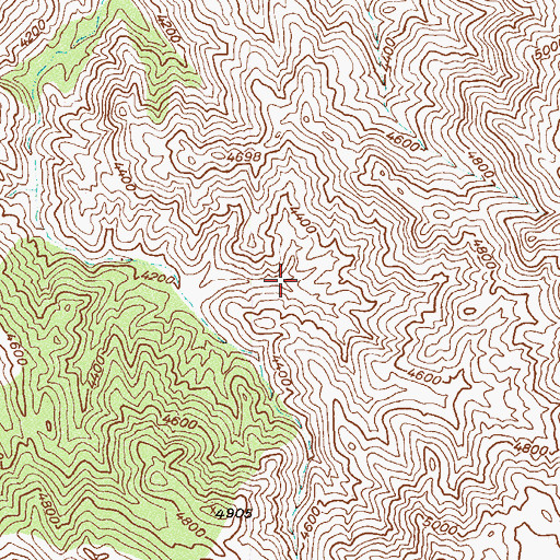 Topographic Map of Baldwin Spring, AZ