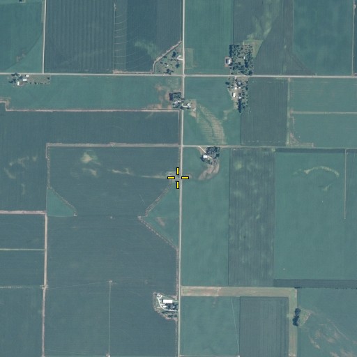 Aerial/Satellite Image of Langston Cemetery, IL