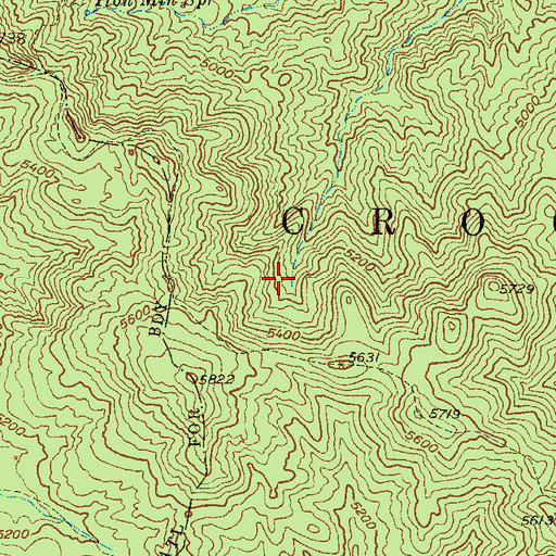 Topographic Map of Deer Spring, AZ
