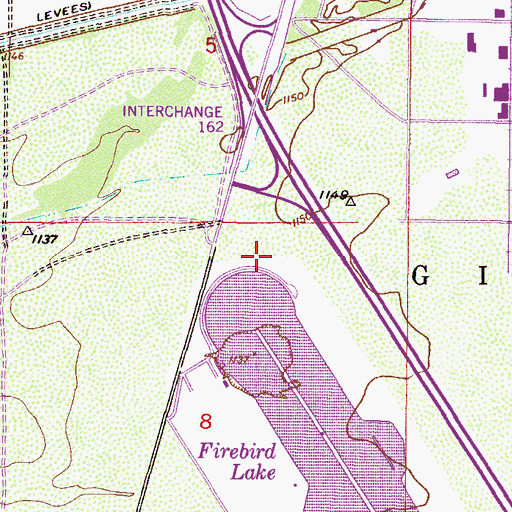 Topographic Map of Dry Wash, AZ