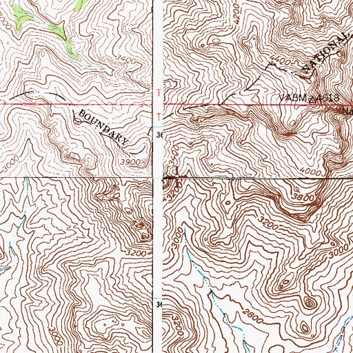 Topographic Map of Eagle Spring, AZ