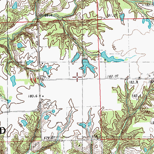 Topographic Map of Albany School (historical), IL