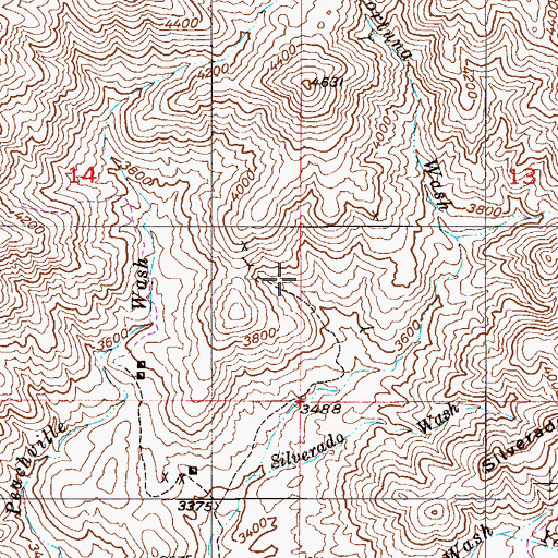 Topographic Map of Fig Spring, AZ