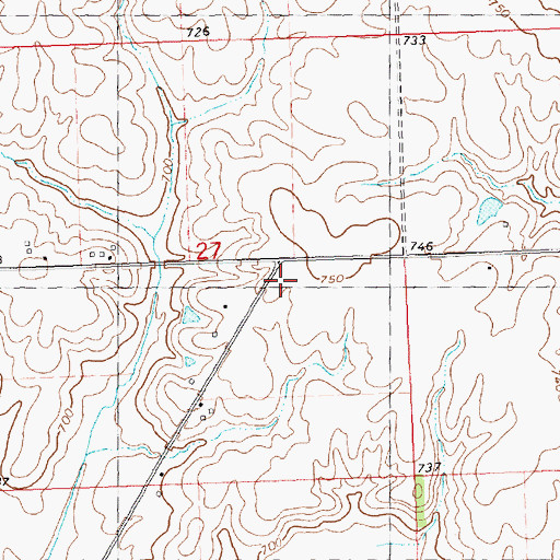 Topographic Map of Ale School (historical), IL