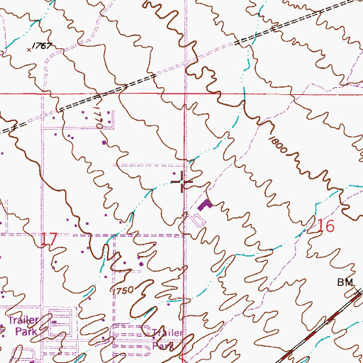 Topographic Map of Four Peaks Elementary School, AZ