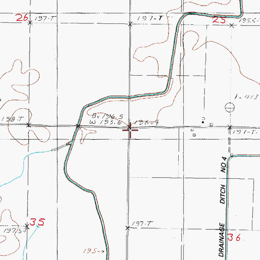 Topographic Map of Allison School (historical), IL