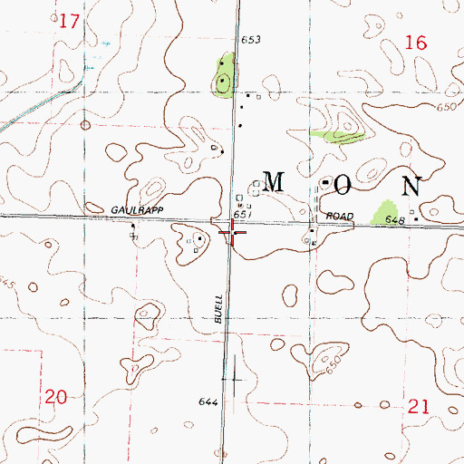 Topographic Map of Allpress School (historical), IL