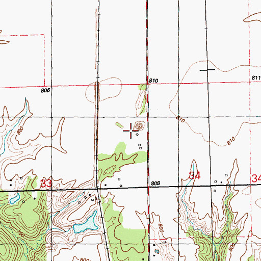 Topographic Map of Alpha Coal Mine, IL