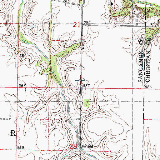 Topographic Map of American School (historical), IL