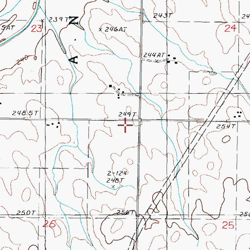 Topographic Map of Anchor Church (historical), IL