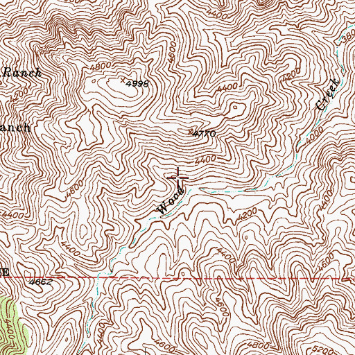 Topographic Map of Haunted Canyon Spring, AZ